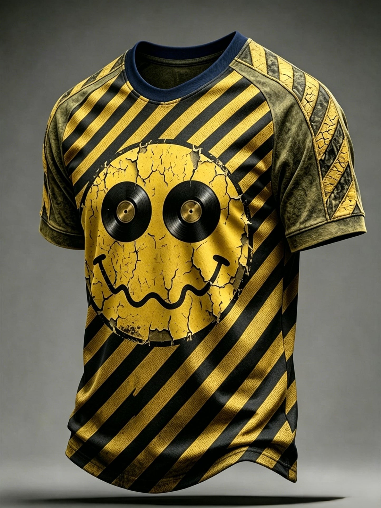 Men's Vintage UK Madchester Acid Face & 24 Hour Party T-Shirt