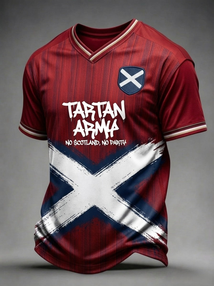 Men's UK Football Lover Scotland Printed short sleeve t-shirt