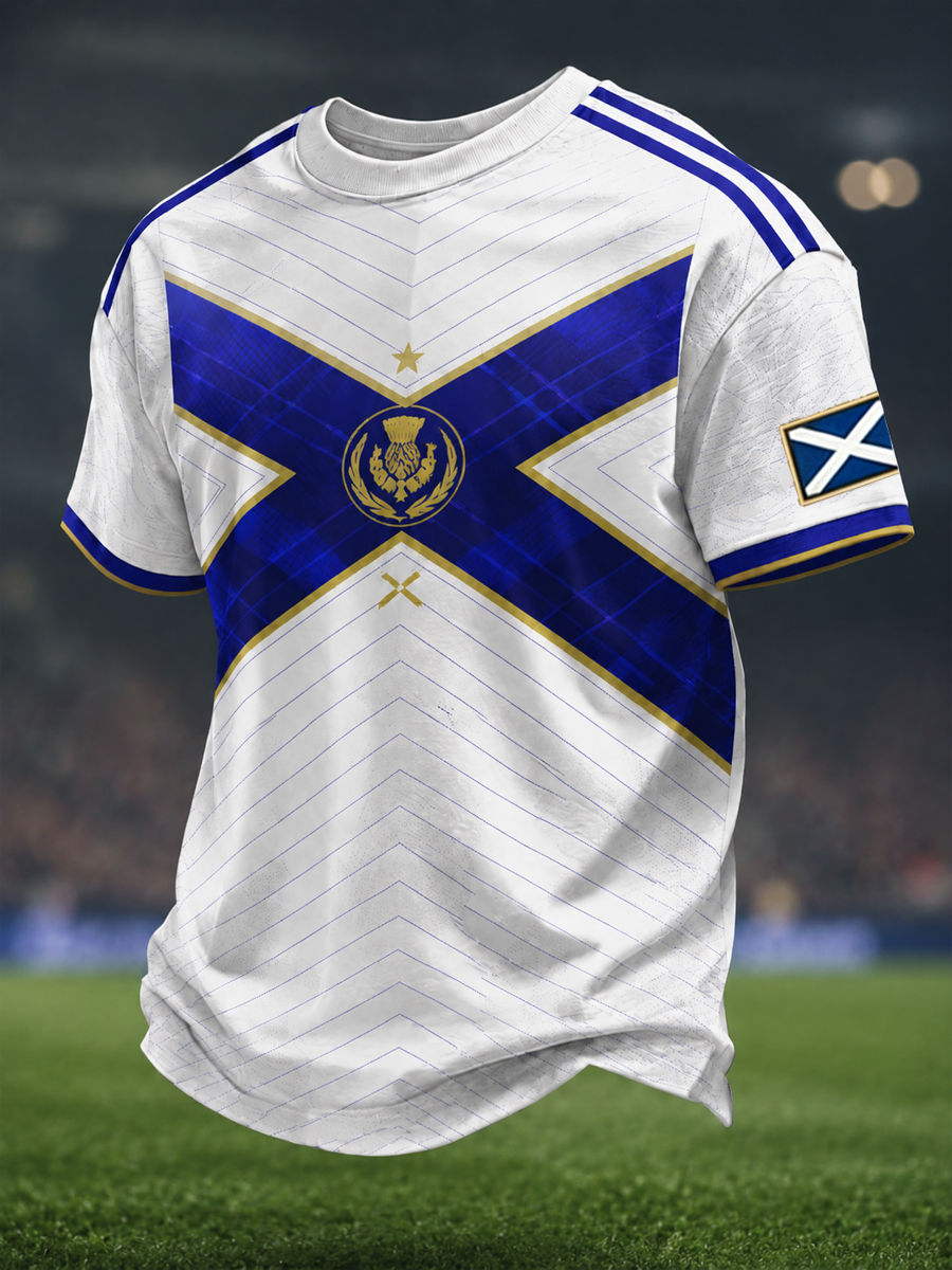 Men's UK Football Lover Scotland Printed short sleeves t-shirt