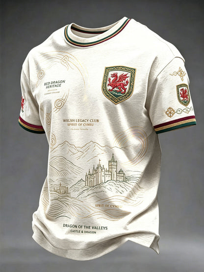 Men's Welsh Dragon Printed T-shirt