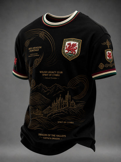 Men's Welsh Dragon Printed T-shirt