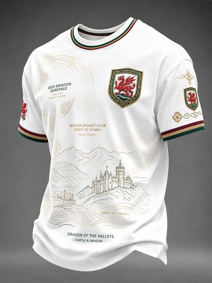 Men's Welsh Dragon Printed T-shirt