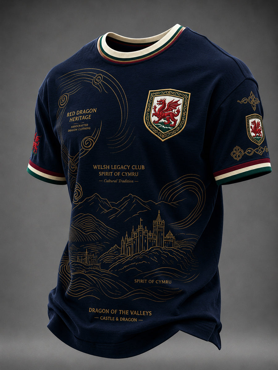 Men's Welsh Dragon Printed T-shirt