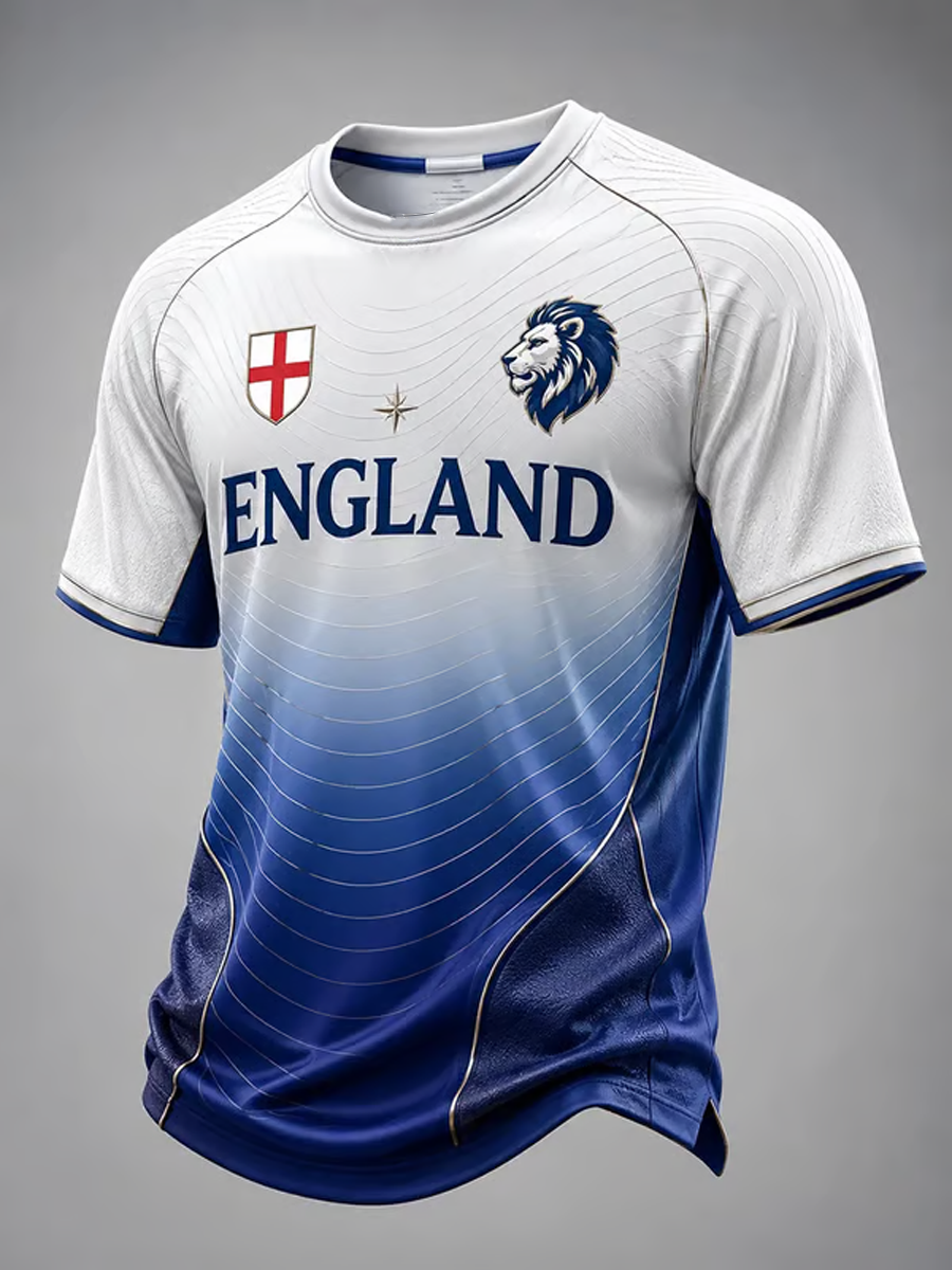 Men's UK Football Lover England Printed short sleeve t-shirt