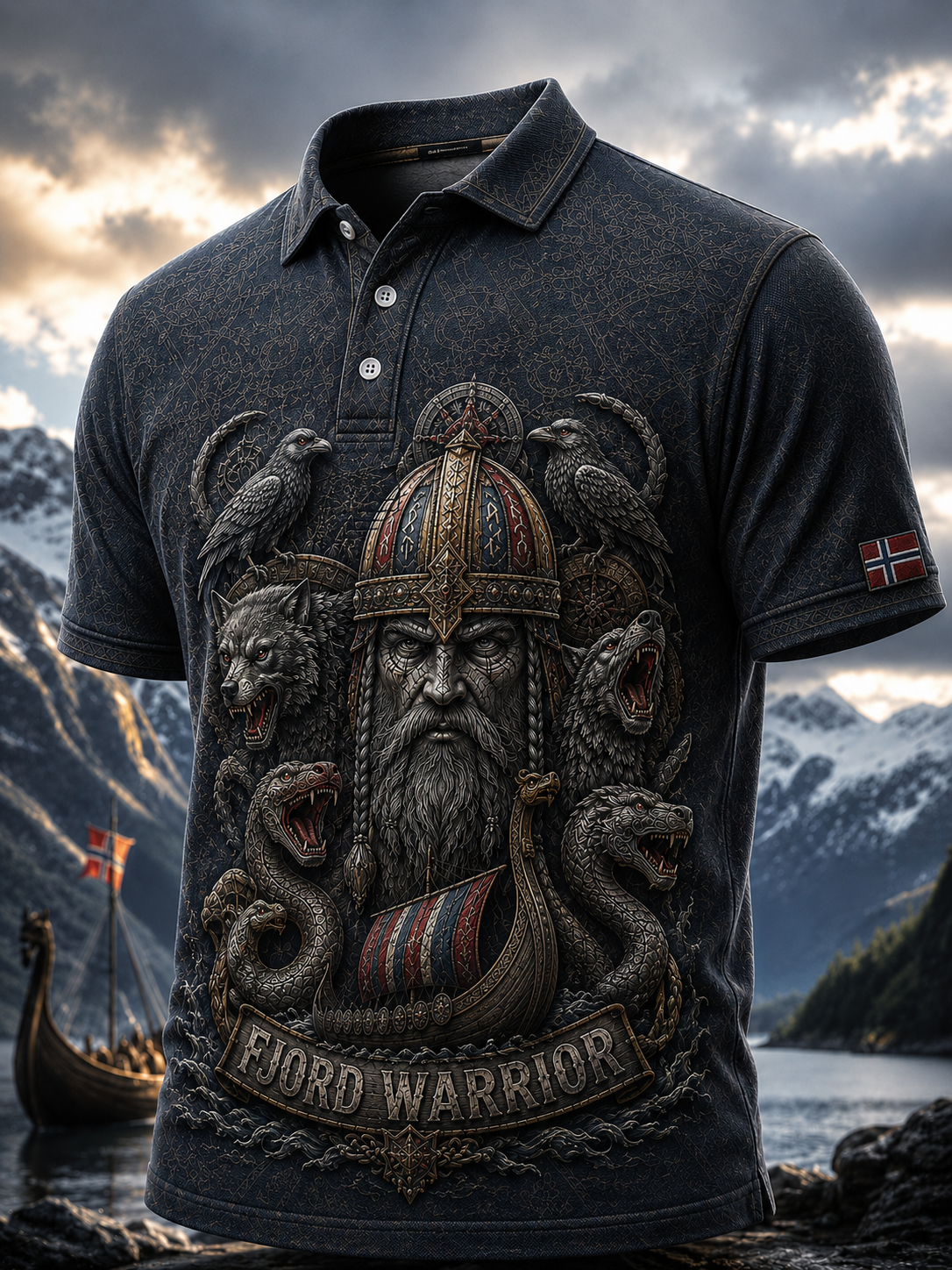 Men's Norwegian Vikings Short Sleeve Shirt