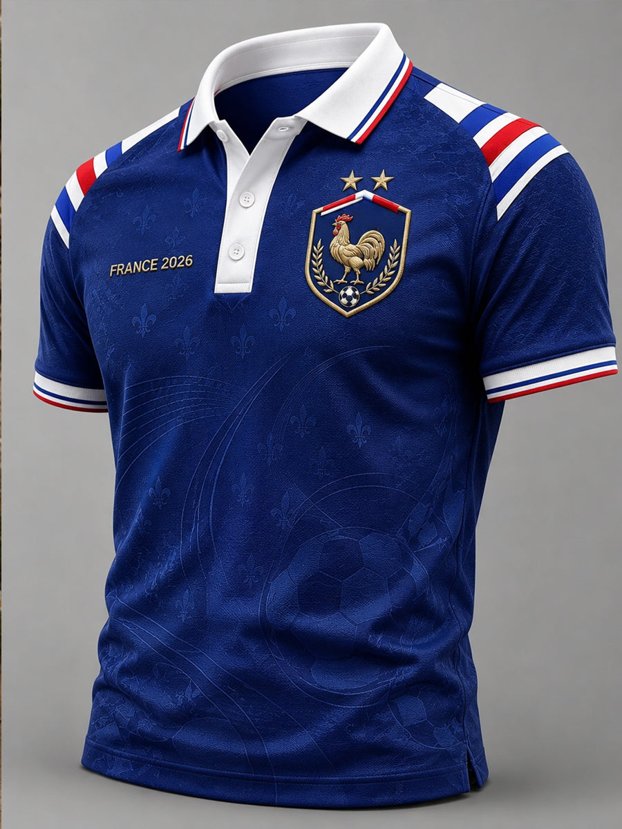 Men's France Football Short Sleeve Shirt