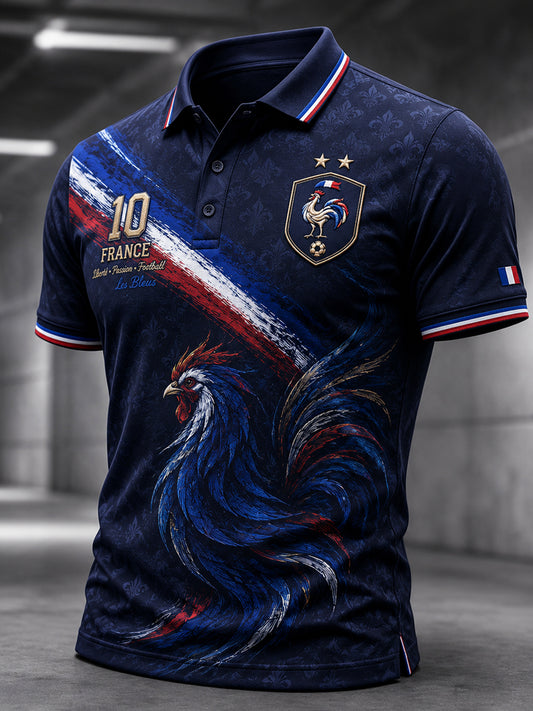 Men's France Football Short Sleeve Shirt