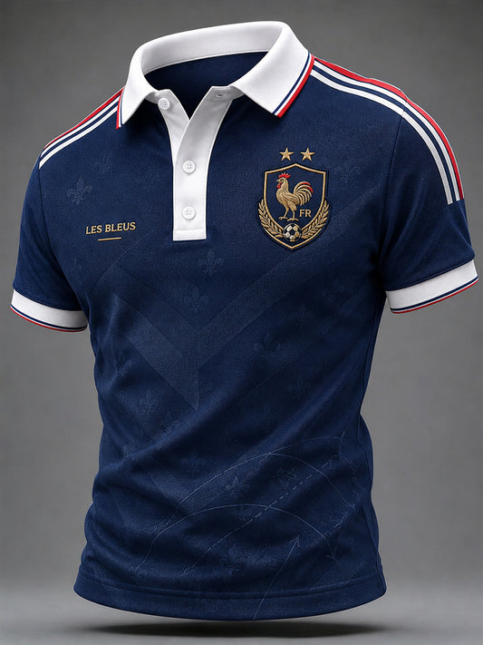 Men's French Football Short Sleeve T-Shirt