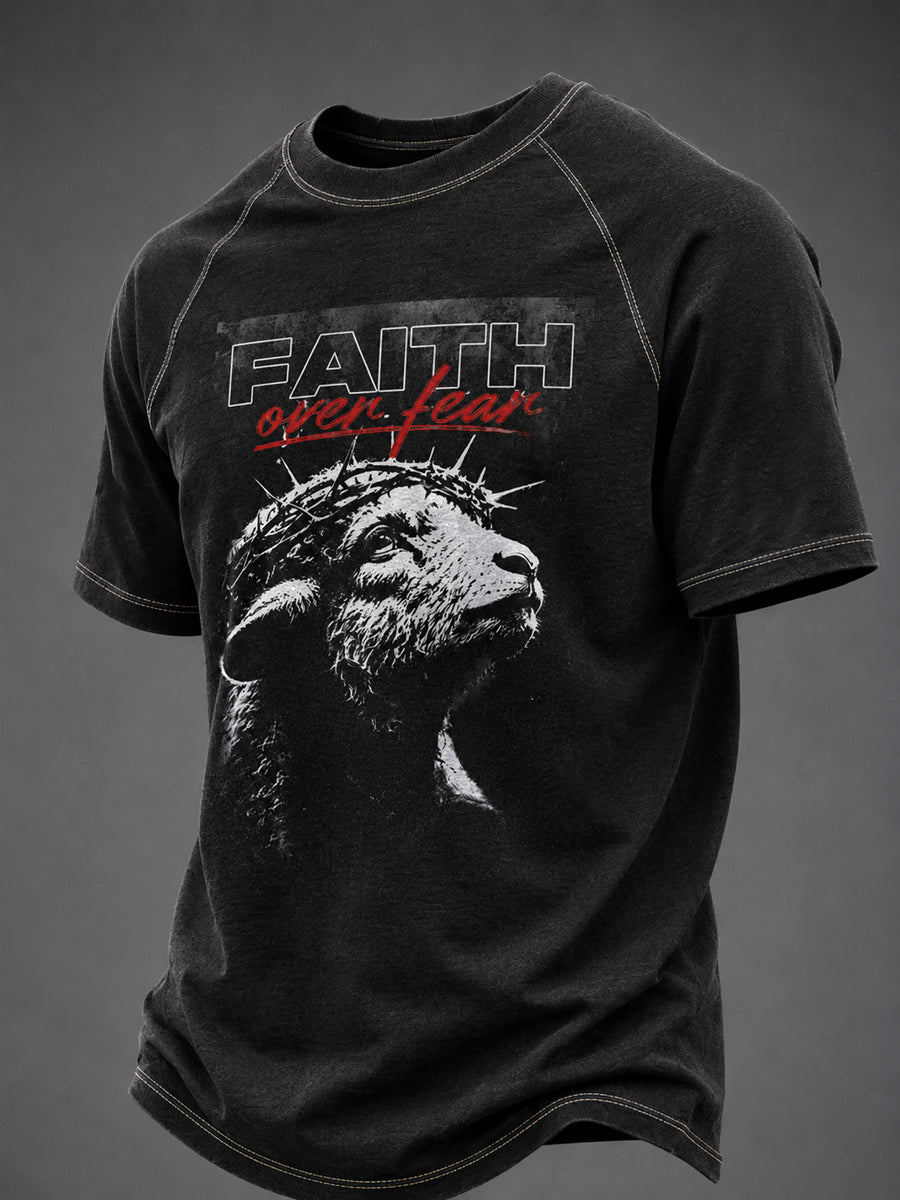 Men's Faith Printed Casual short sleeves t-shirt