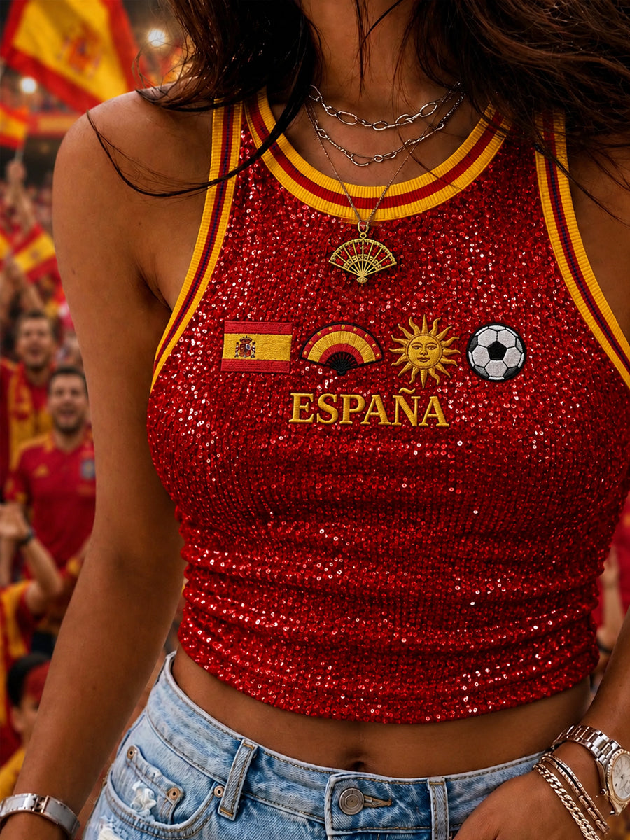 Women's Gift For Football Fans Print Casual  Vest