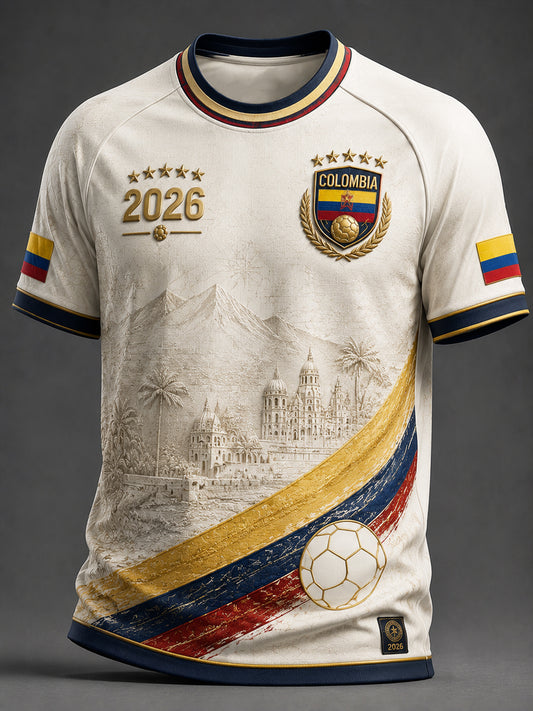 2026 Colombia Soccer Classic Casual T-Shirt