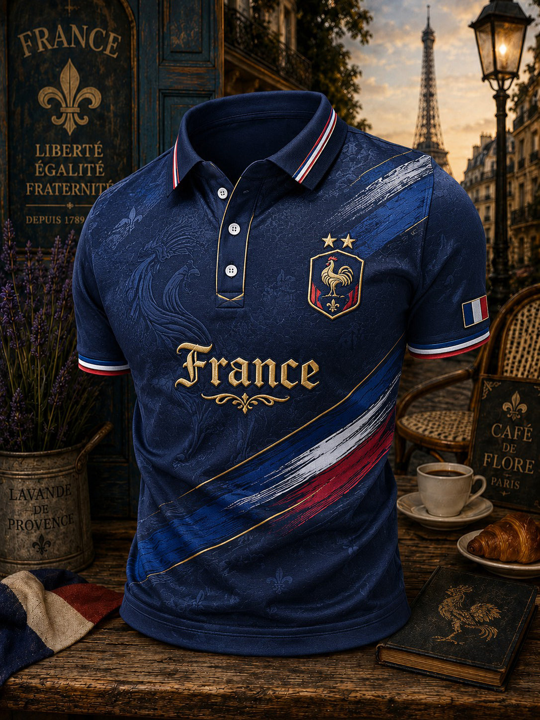 Men's France Football Printed Shirt