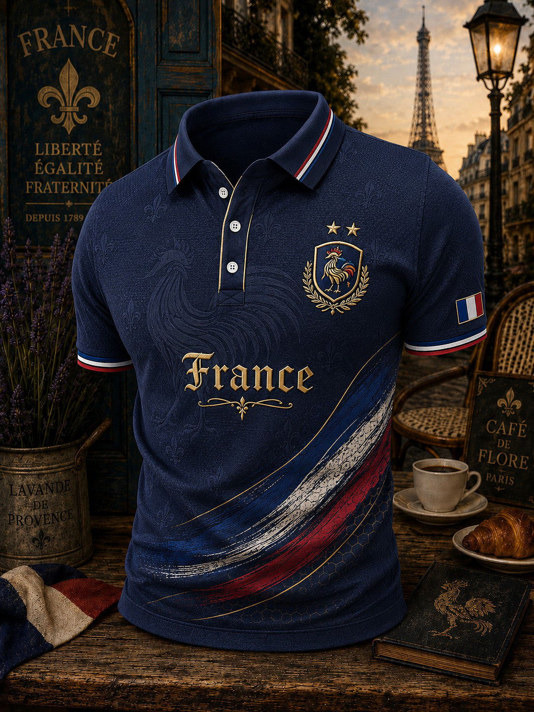 Men's France Football Printed Shirt