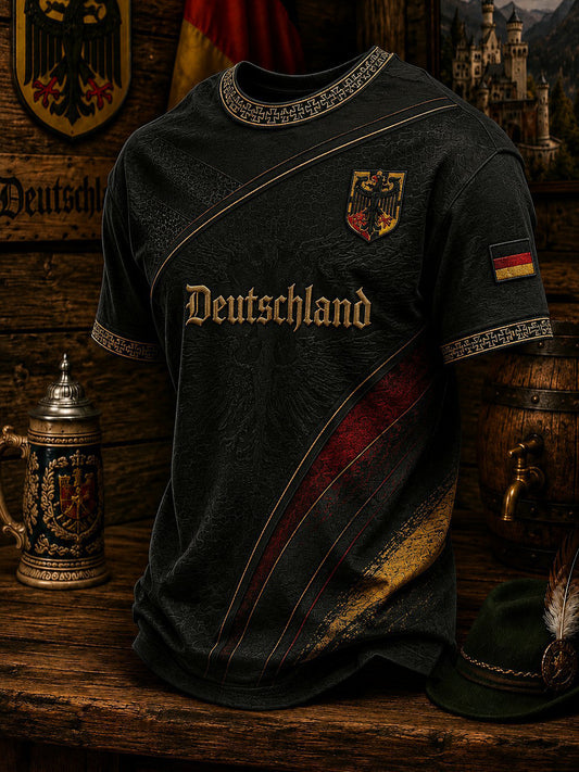 Men's Germany Football Printed T-shirt