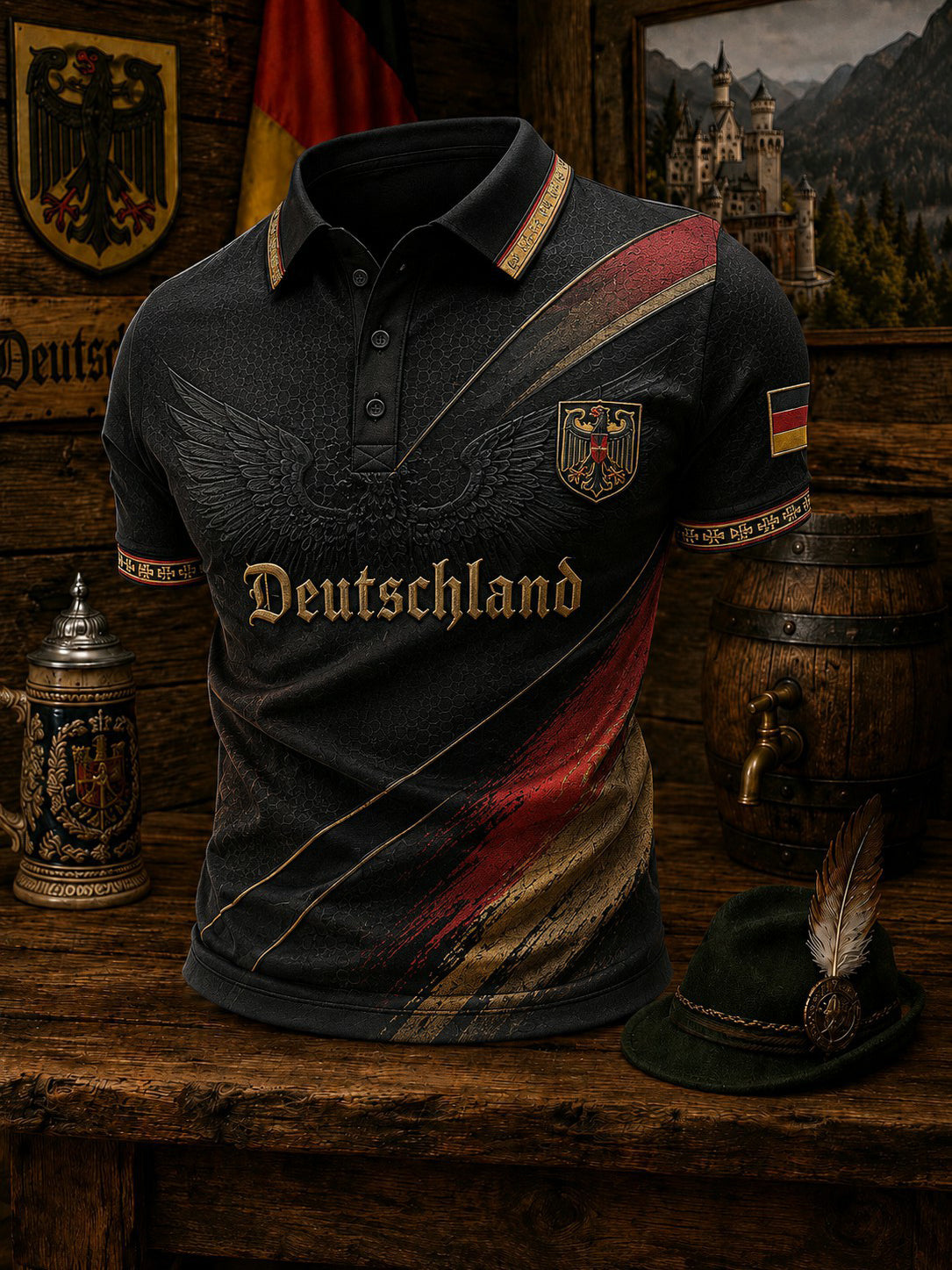 Men's Germany Football Printed Shirt