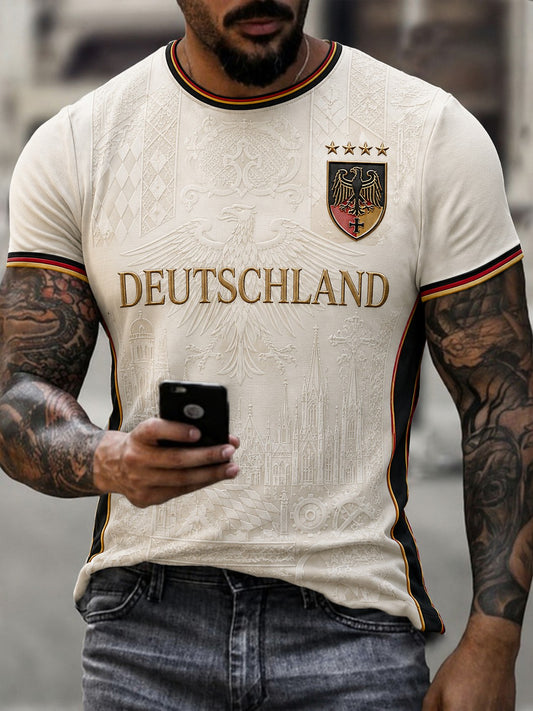 Men's Germany Football Printed T-shirt