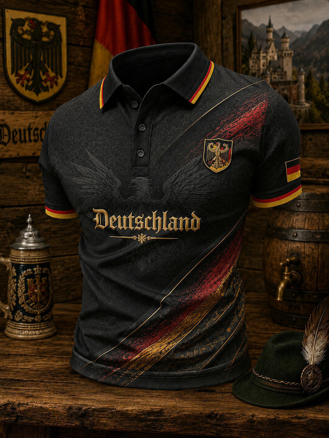 Men's Germany Football Printed Shirt
