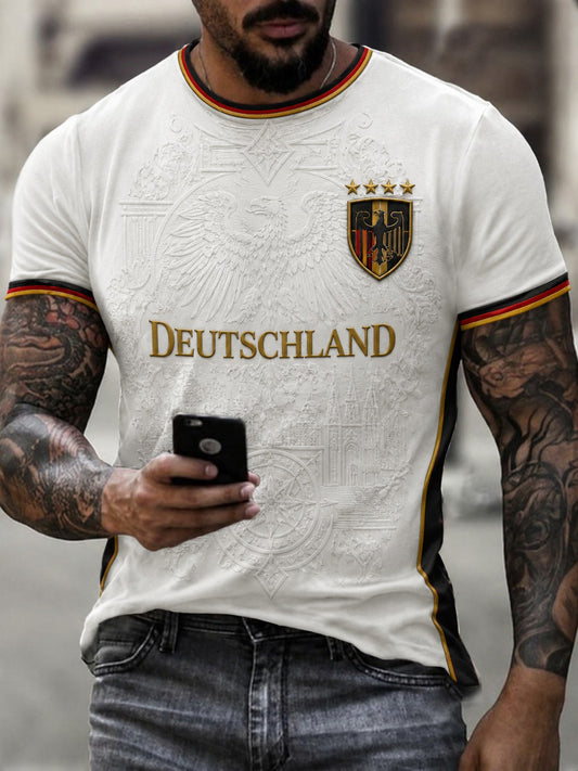 Men's Germany Football Printed T-shirt