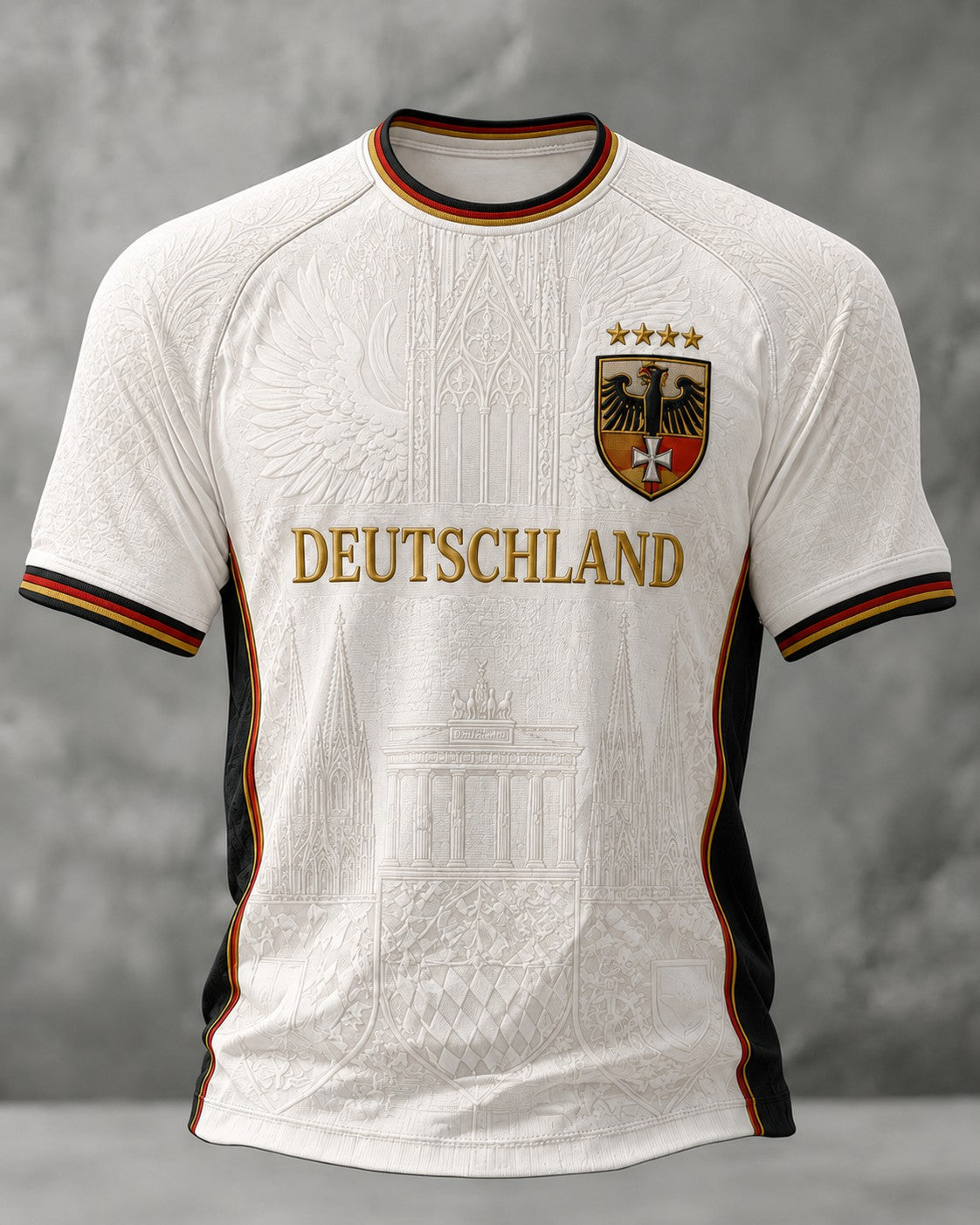 Men's Germany Football Printed T-shirt