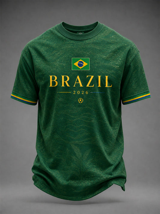 Men's Gift For Football Fans Print Casual Tee