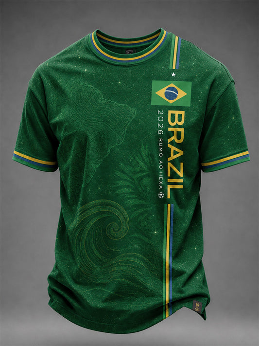 Men's Gift For Football Fans Print Casual Tee