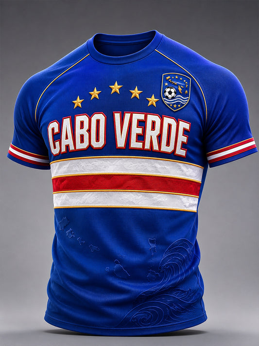 Men's Cape Verde Football Short Sleeve T-Shirt