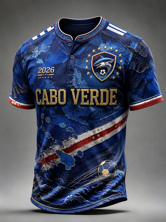 Men's Cape Verde Football Short Sleeve T-Shirt