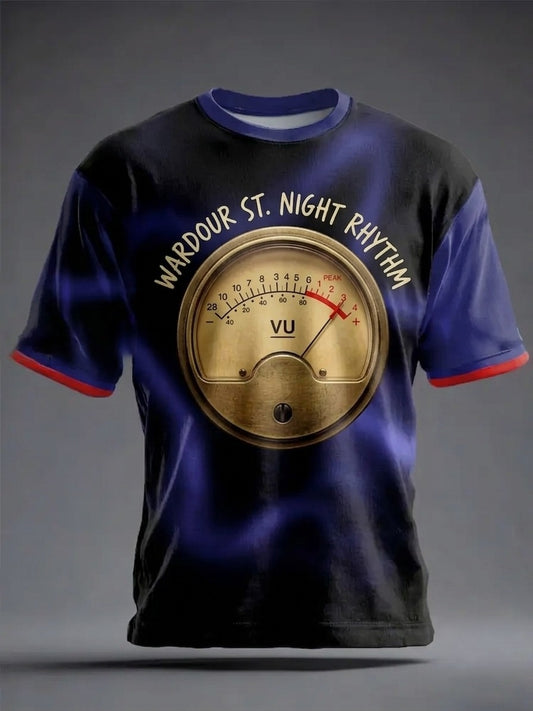Men's Retro Punk Music The Modfather Printed T-Shirt
