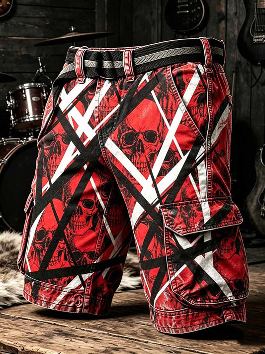Men's Vintage Van Halen Print Casual Pants