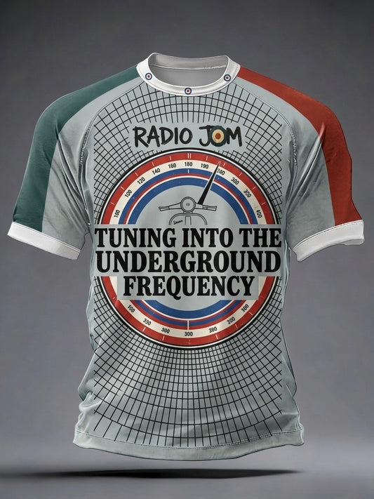Men's Retro Punk Music The Modfather Printed T-Shirt