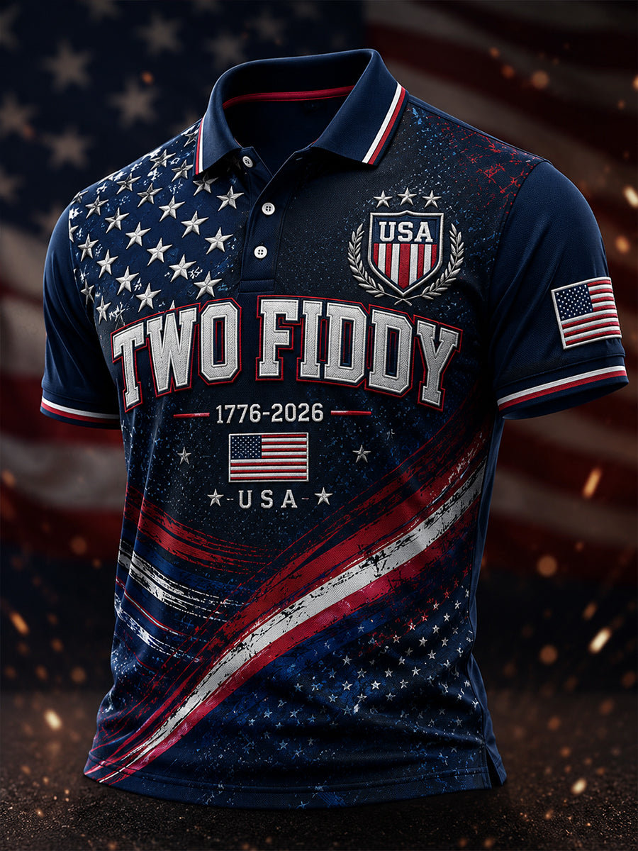 Men's U.S. Patriotic Commemoration Short Sleeves T-Shirt