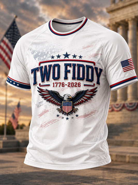Men's U.S. Patriotic Commemoration Short Sleeves T-Shirt