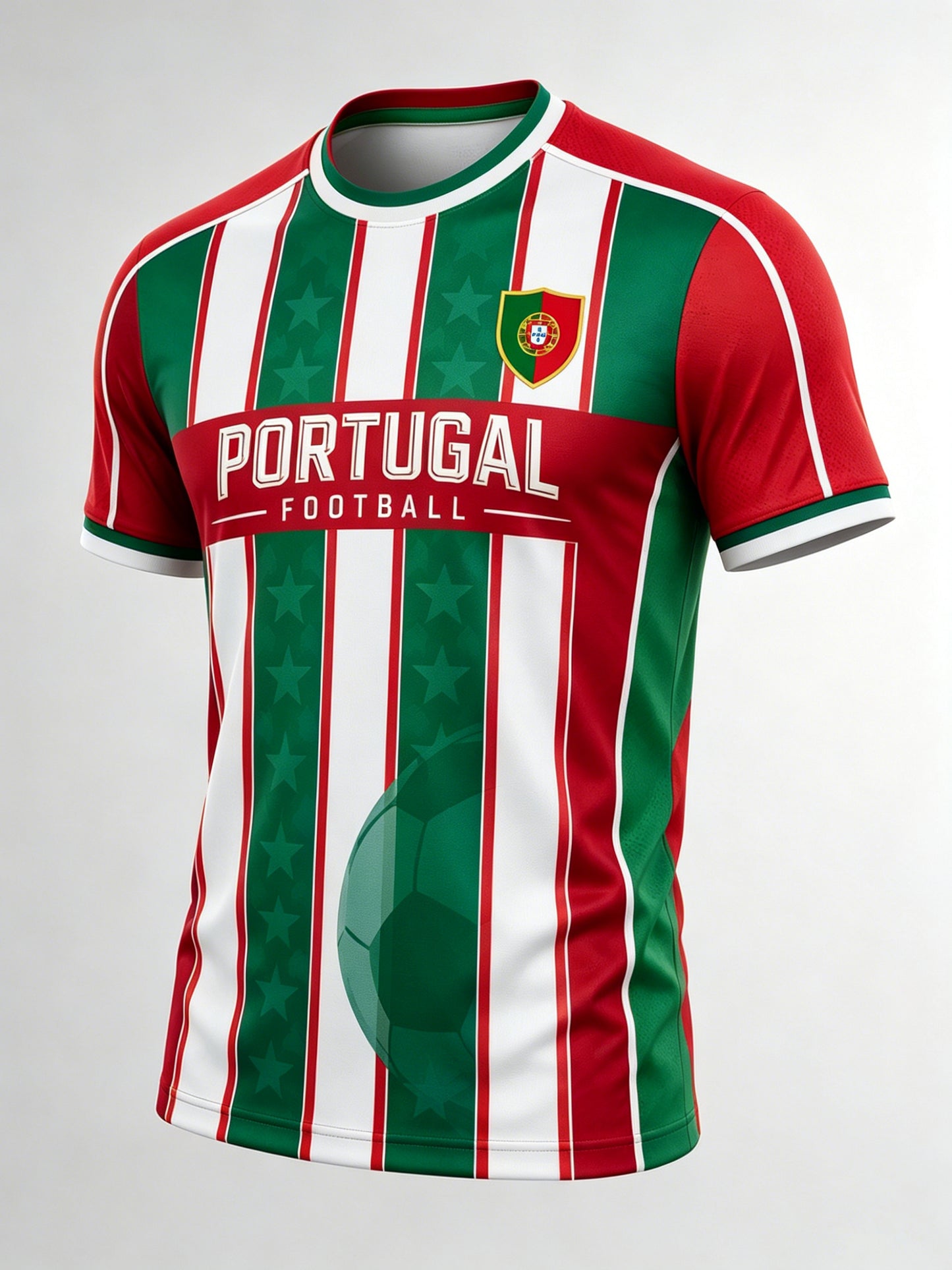 Men's Portugal Football Match Support Art Print T-Shirt