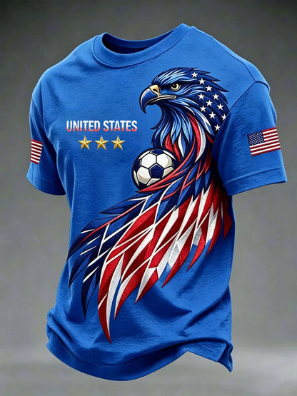 Men's USA Football Printed T-shirt
