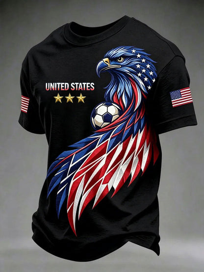 Men's USA Football Printed T-shirt