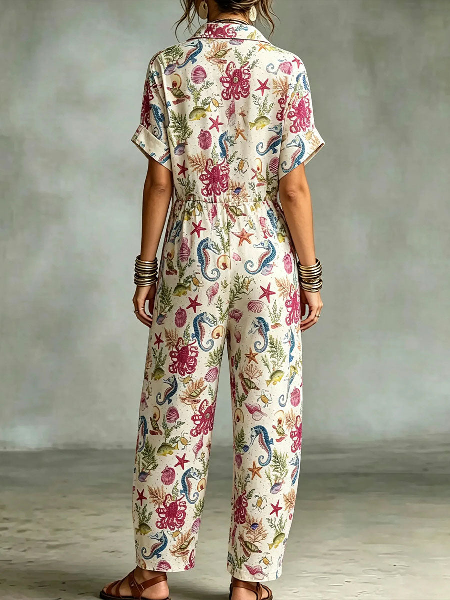 Women's casual resort-style jumpsuit