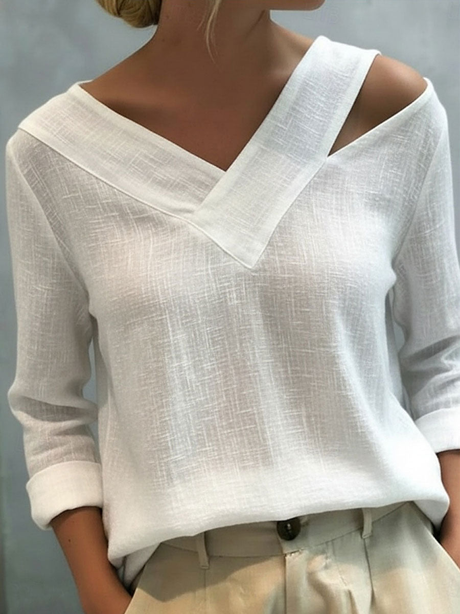 Women's Casual Solid Color Shirts