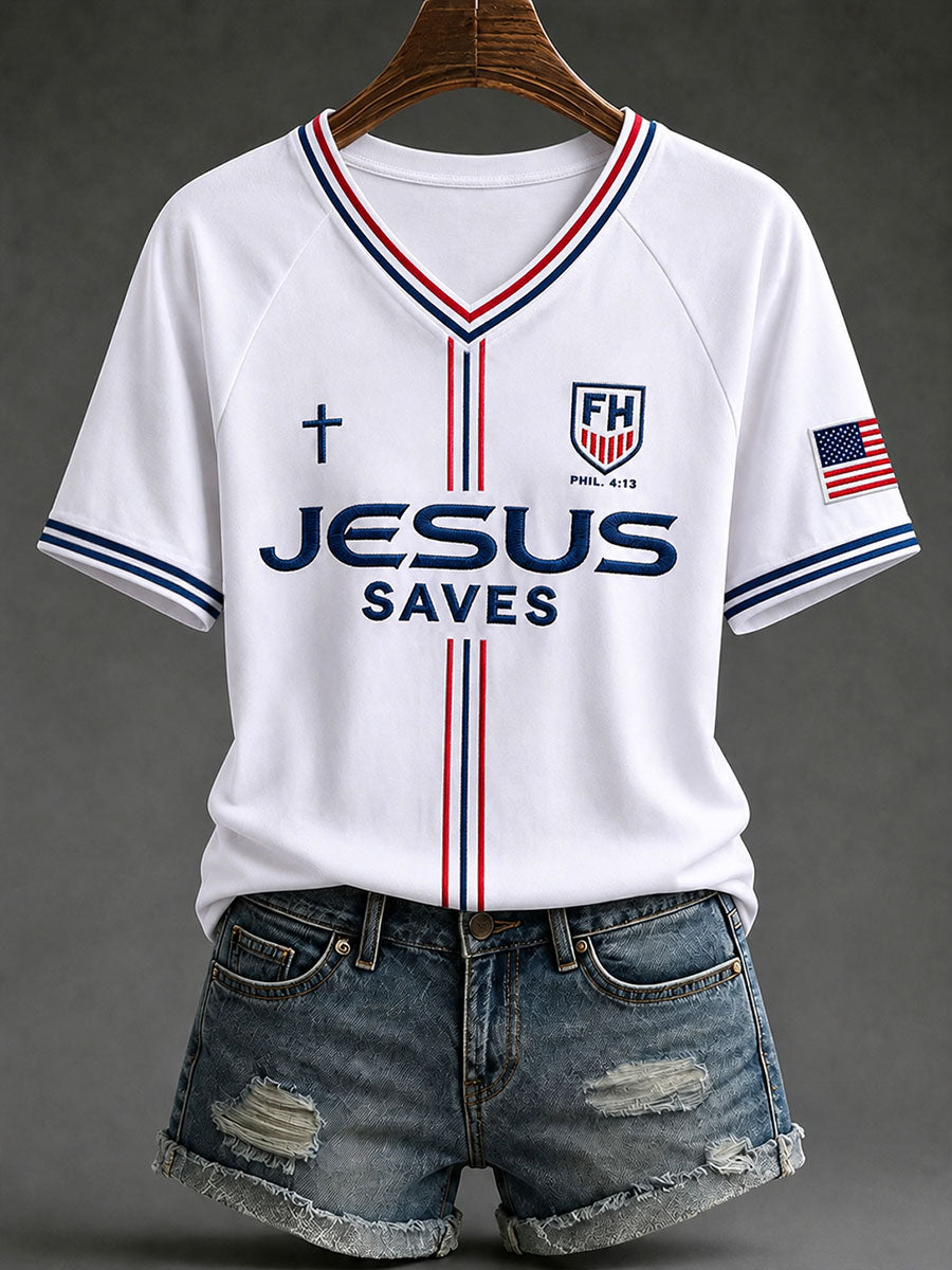 Women's Christian V-neck T-shirts