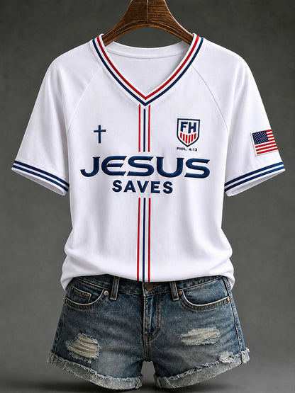 Women's Christian V-neck T-shirts