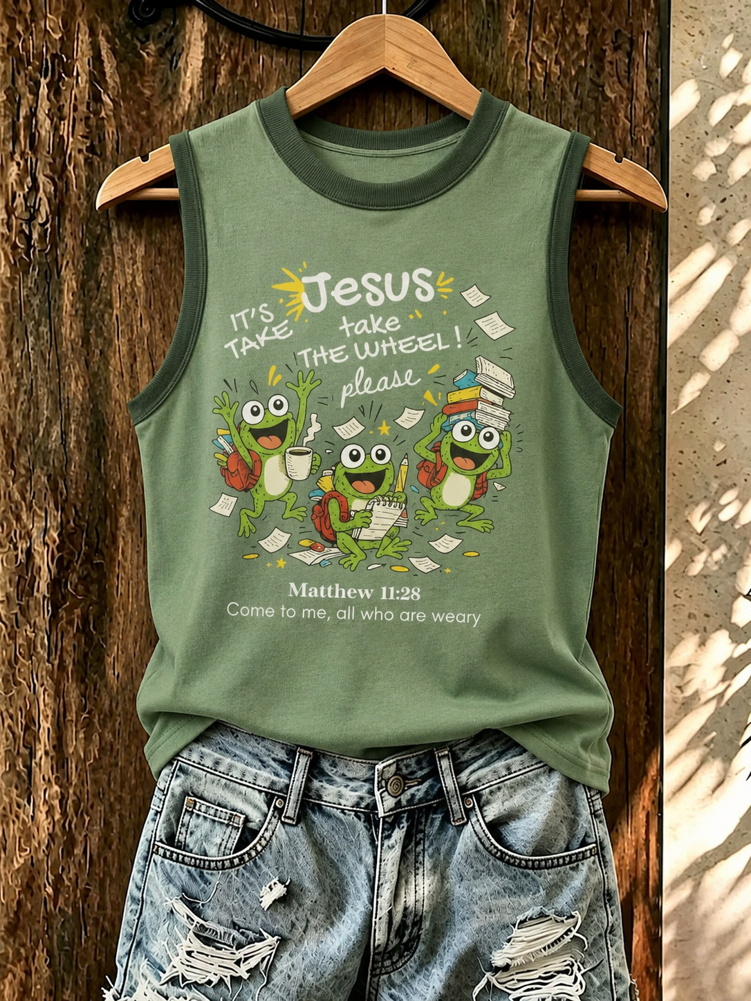 Women's It’s Take Jesus Take The Wheel Please Vests