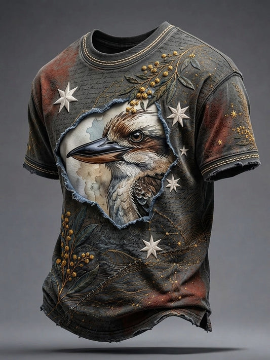 Men's Australia Pride Art Printed T-shirt