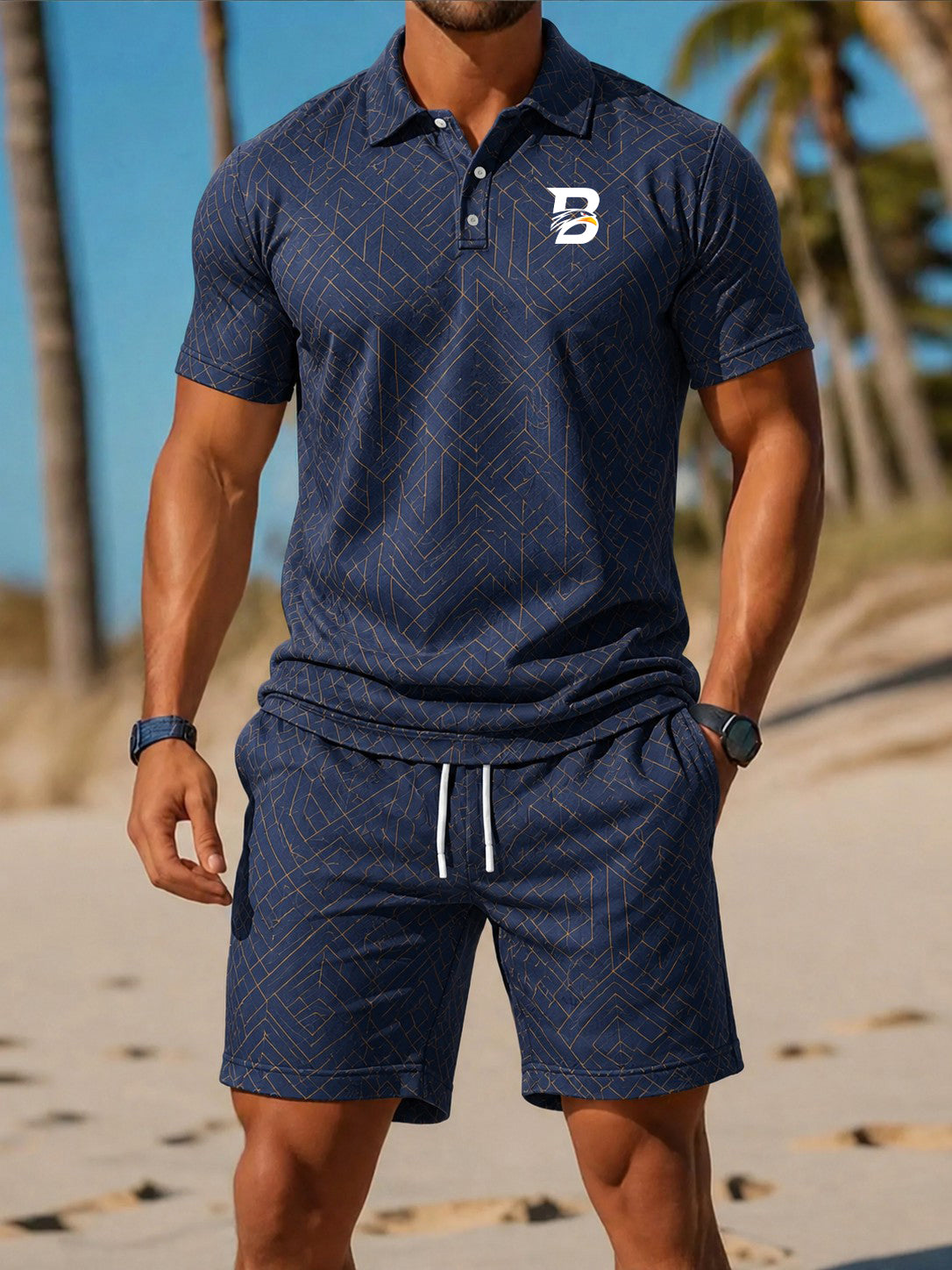 Men's Casual Business Short-sleeved Suit