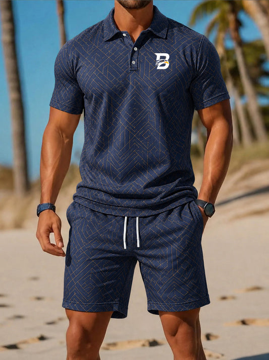 Men's Casual Business Short-sleeved Suit