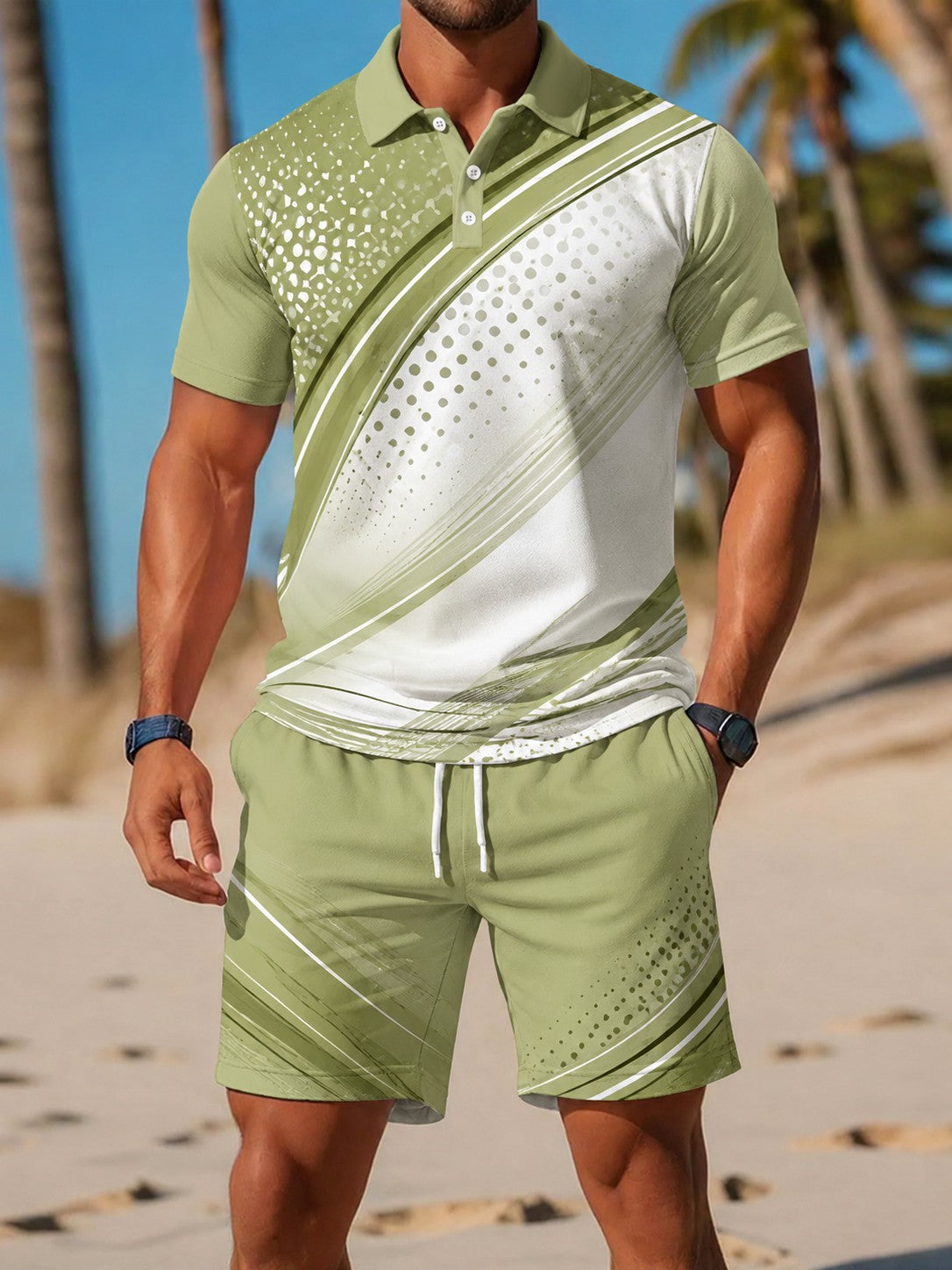 Men's Casual Business Short-sleeved Suit