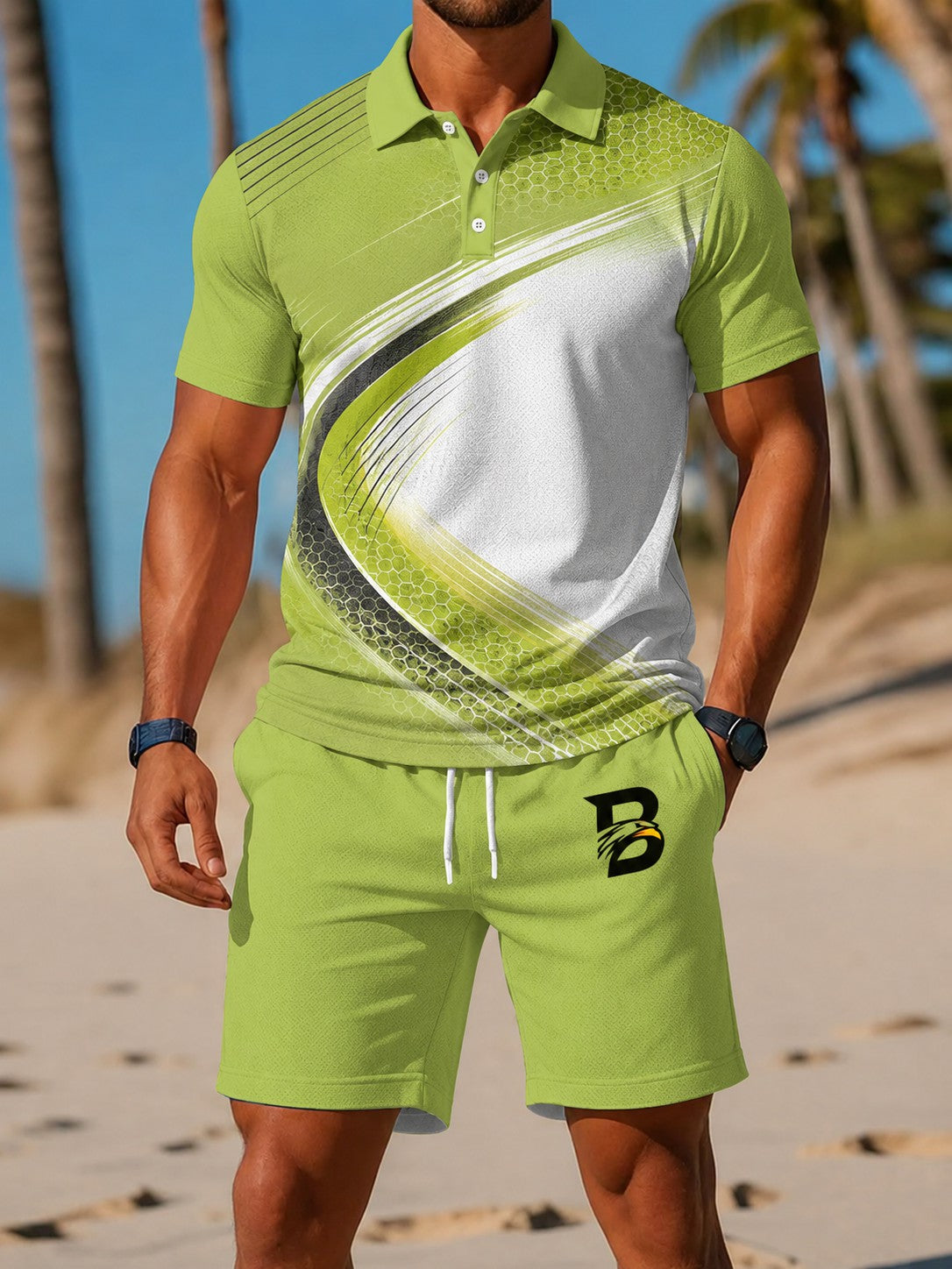 Men's Casual Business Short-sleeved Suit