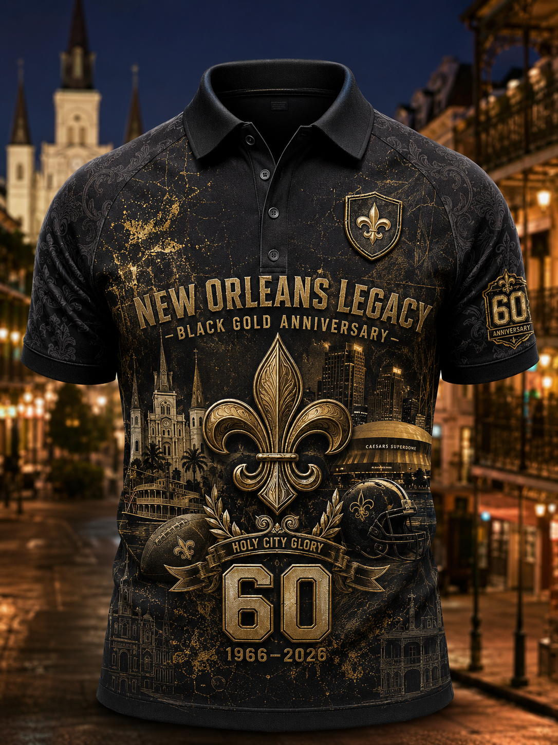 Men's New Orleans Saints Polo Shirt