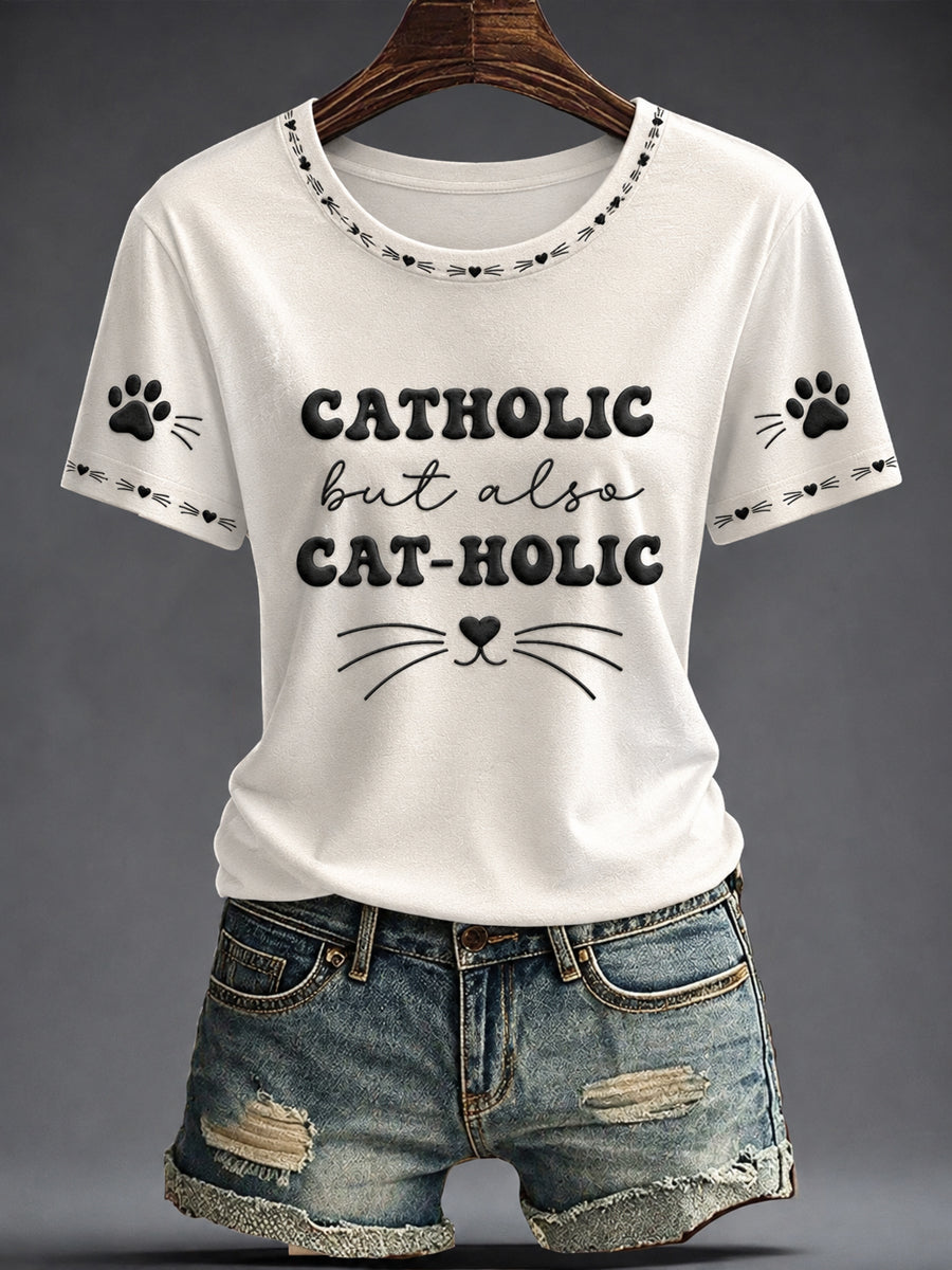 Women's Faith Printed V-neck T-shirt
