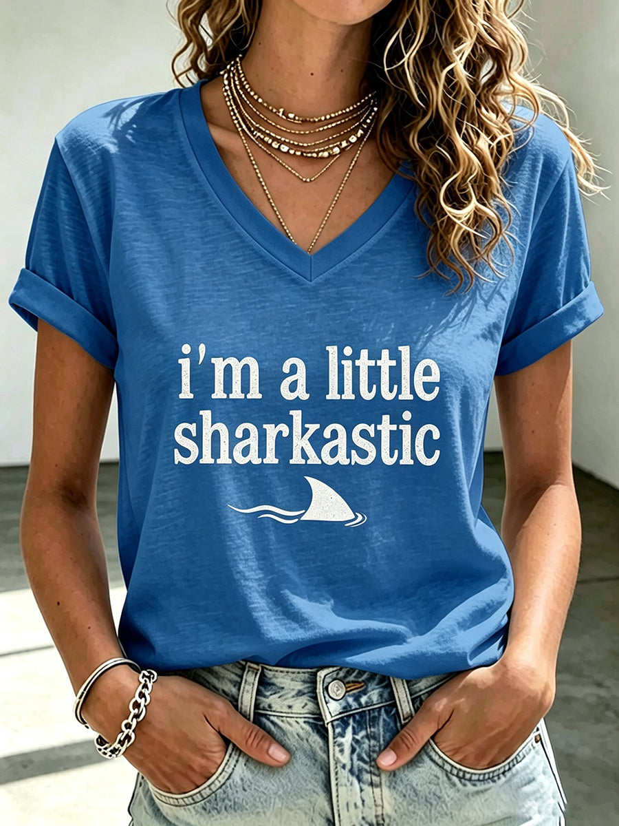 Women's Shark Print T-shirt