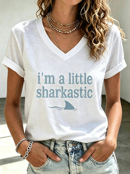 Women's Shark Print T-shirt