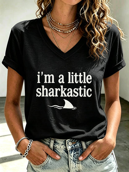 Women's Shark Print T-shirt